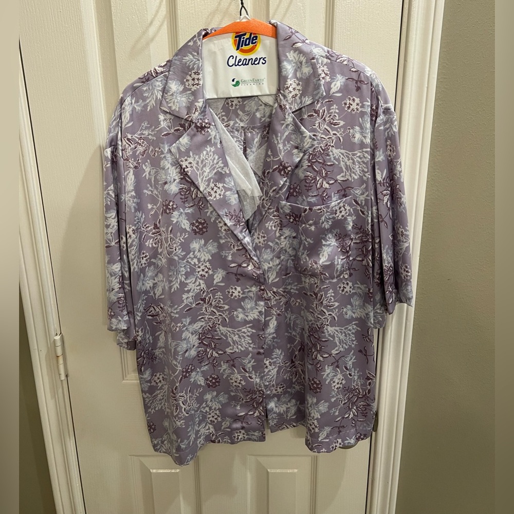 Zara Lavender Floral Shirt